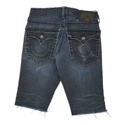 Ricky True Religion Denim Shorts - 31W 14L Dark Wash Cotton