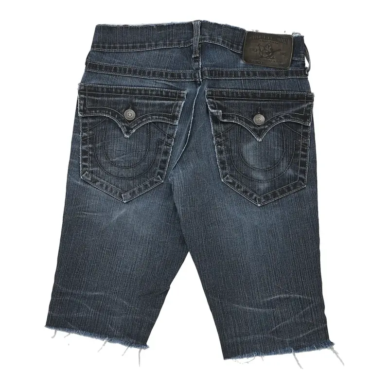Ricky True Religion Denim Shorts - 31W 14L Dark Wash Cotton