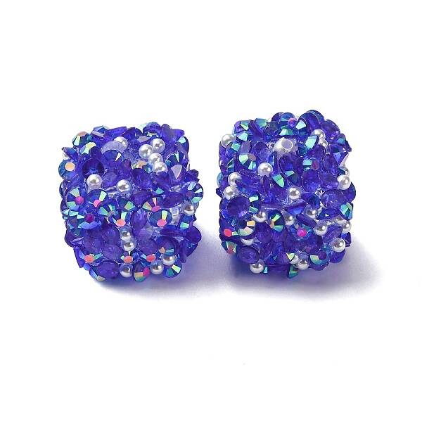 Resin Rhinestone Beads