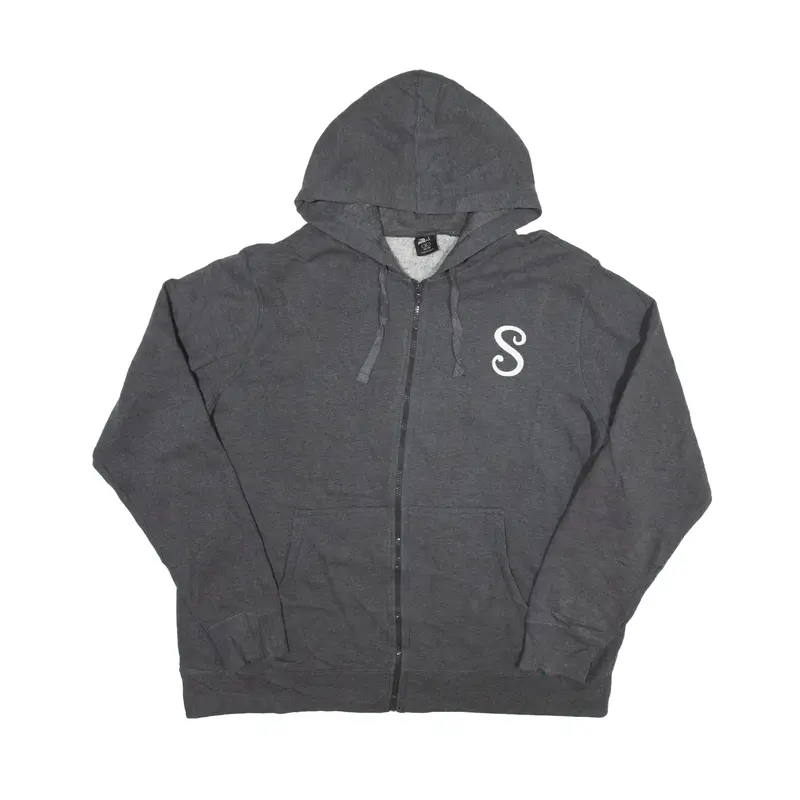 STARTER Hoodie Grey Full Zip Mens XL