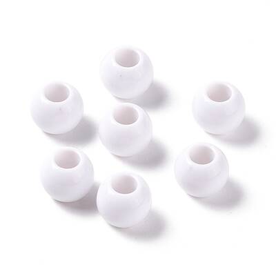 Opaque Acrylic European Beads