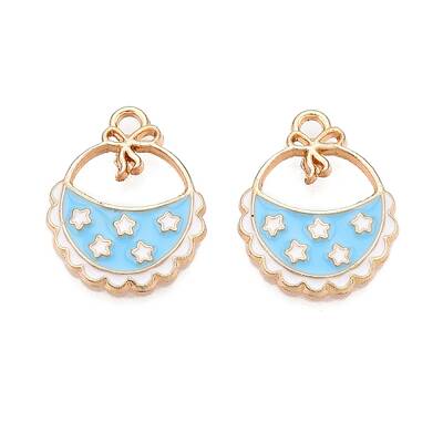 Rack Plating Alloy Enamel Pendants