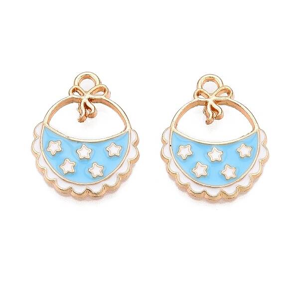 Rack Plating Alloy Enamel Pendants