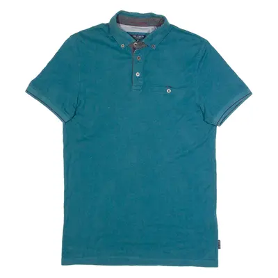TED BAKER Mens Polo Shirt Blue M