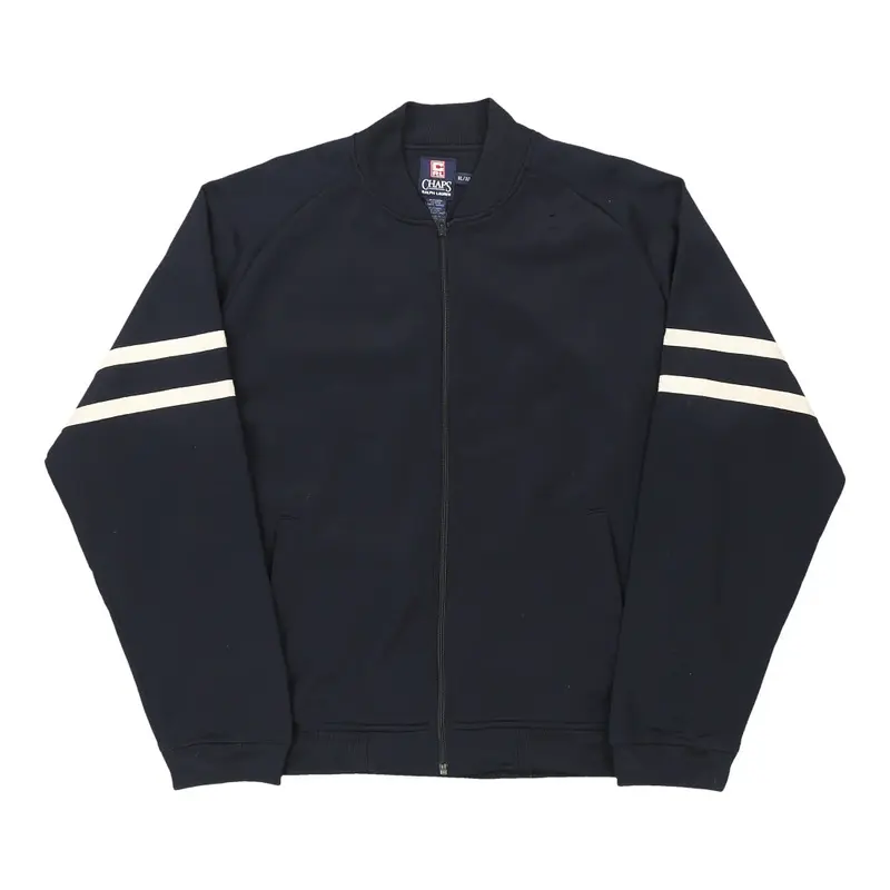 Chaps Denim Zip Up - XL Navy Polyester