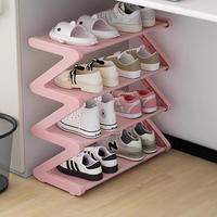 4 Layer Shoe Rack, 1 Count Space Saving Shoe Storage Rack, Durable Shoe Organizer, Home Organizer for Living Room, Bedroom, E...
