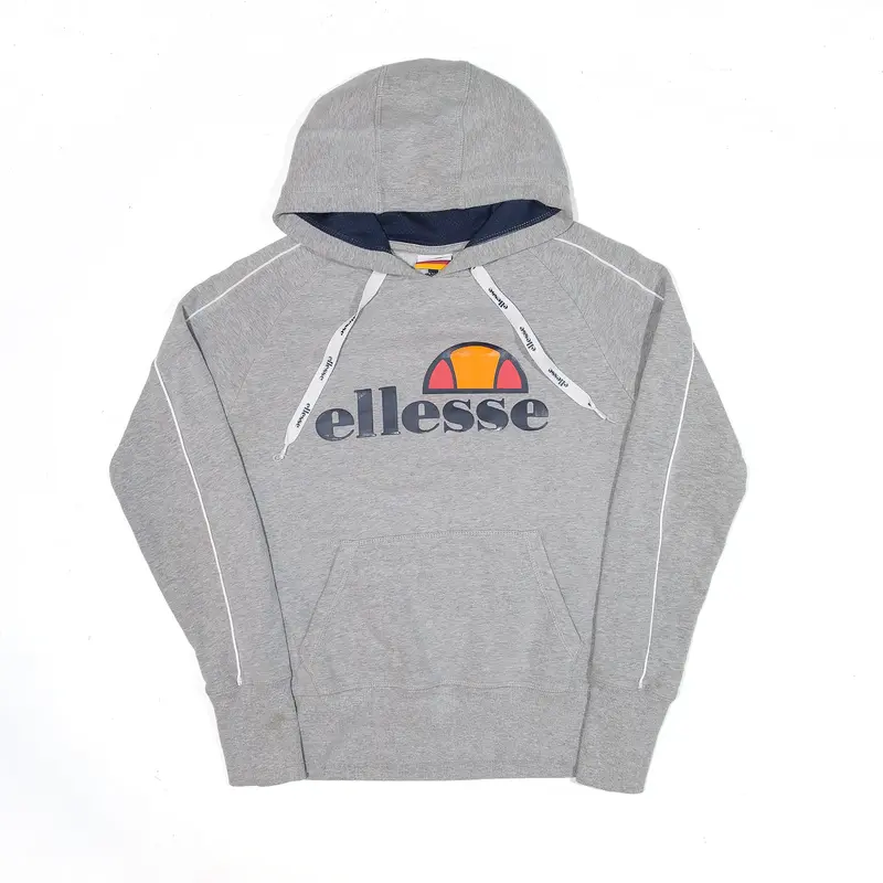 ELLESSE Hoodie Grey Pullover Womens S
