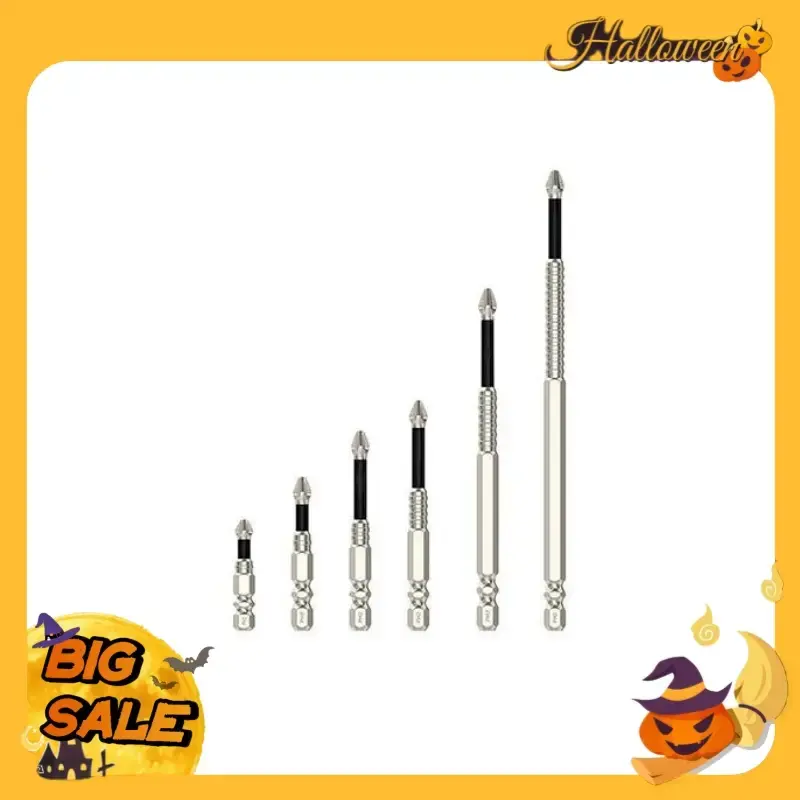 Anti Slip Ph2 Impact Driver Set,High Magnetic Screwdriver Drill Bit Set,,Magnetic Anti-Slip Phillips Screwdriver Bit Set, 1/4...