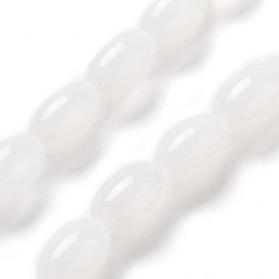 Natural White Jade Beads Strands