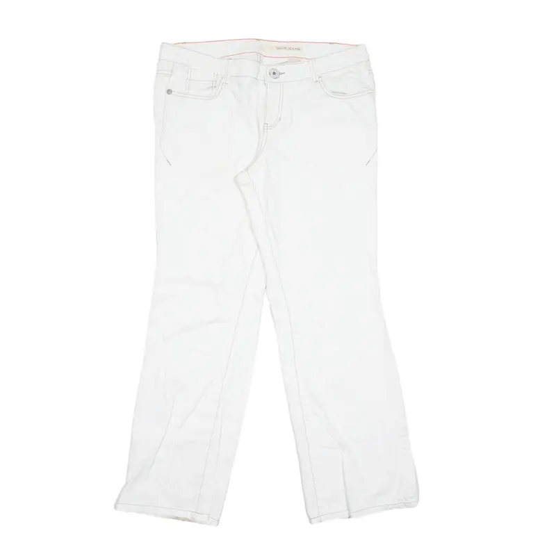 DKNY Jeans White Denim Regular Bootcut Womens W36 L31