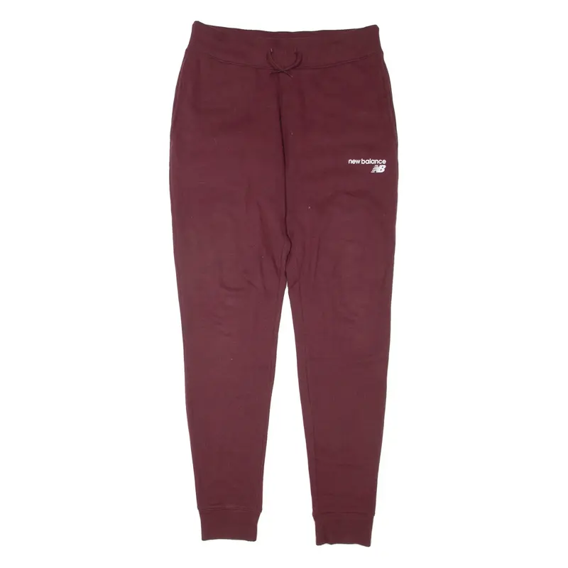 NEW BALANCE Mens Joggers Maroon Tapered M W32 L31
