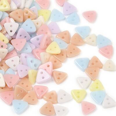 2-Hole Glass Buttons