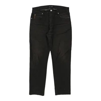 Armani Jeans Jeans - 33W 28L Black Cotton Blend