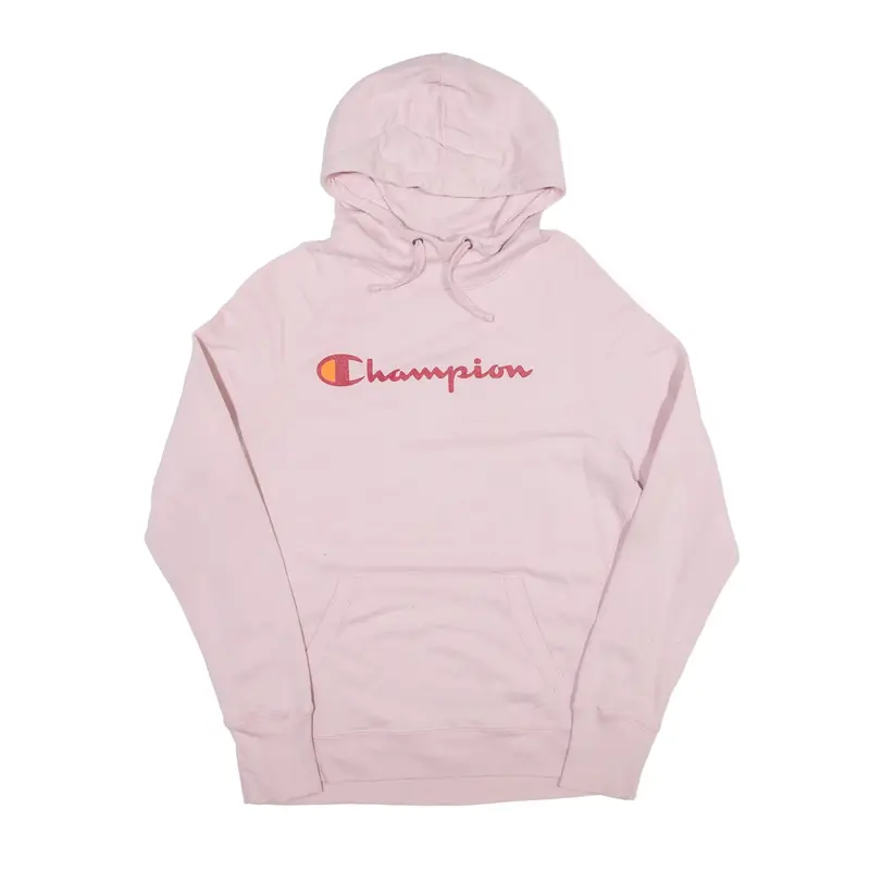 CHAMPION Hoodie Pink Pullover Womens S