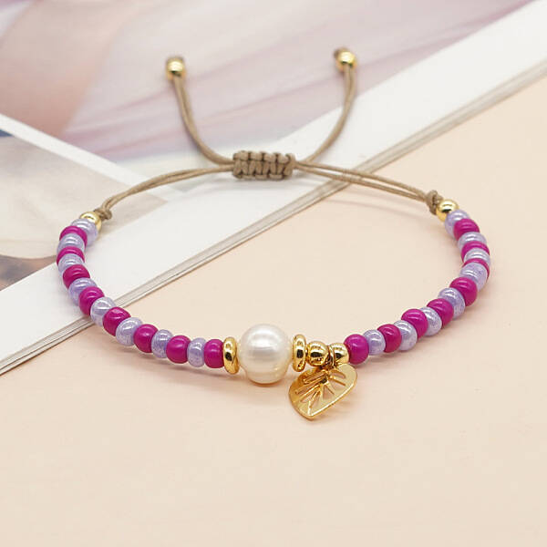 Glass Beads Braided Bead Bracelets