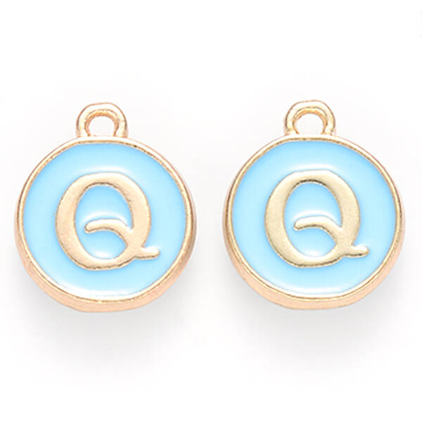 Golden Plated Alloy Enamel Charms