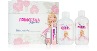 Regina little princess gift box for kids Bubble gum Deer tallow for children 4.8 g + nail polish 4 ml + shower gel 300 ml + s...