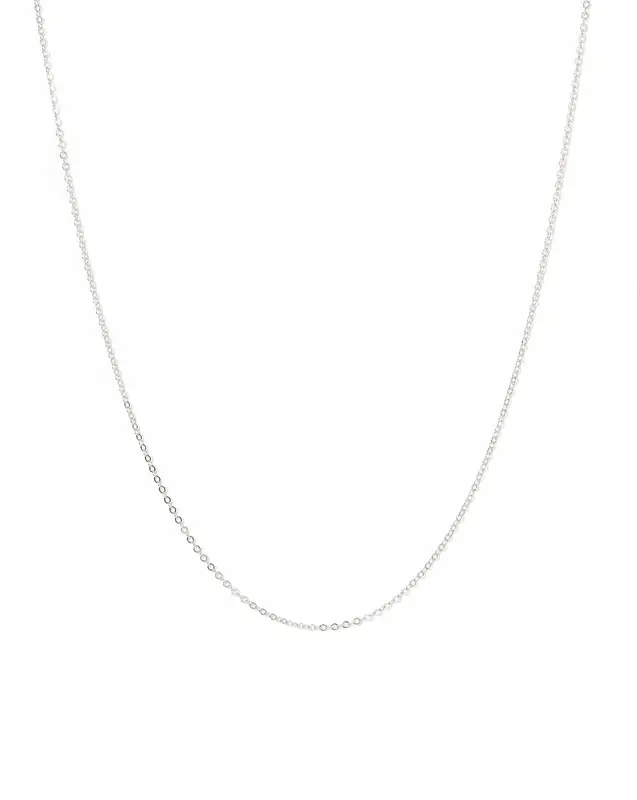 14K White Gold One Love Chain | Size: Adjustable 16 - 18 inches