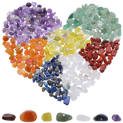 7 Strands 7 Styles Chakra Natural Gemstone Chip Beads Strands