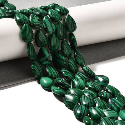 Synthetic Malachite Beads Strands