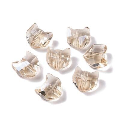 100Pcs Electroplate Glass Beads