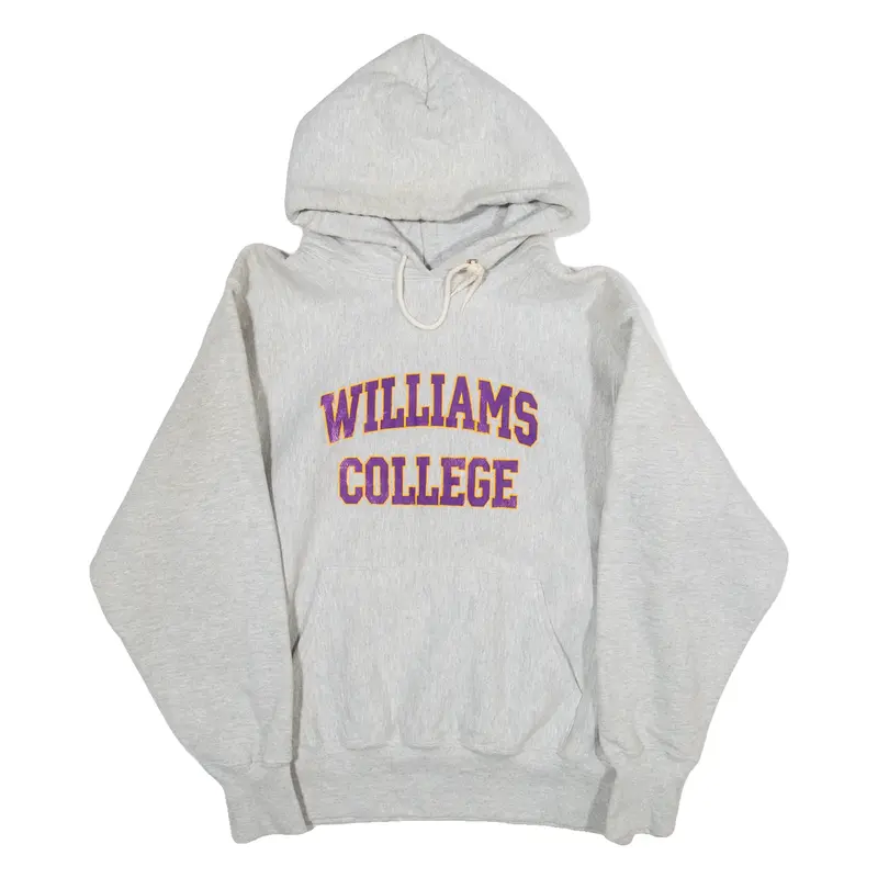 Williams College Mens Grey Hoodie USA L