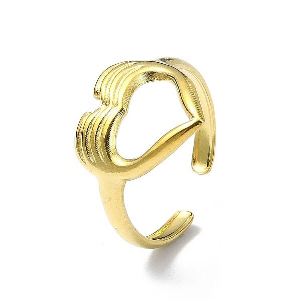 Ion Plating(IP) 304 Stainless Steel Open Cuff Ring