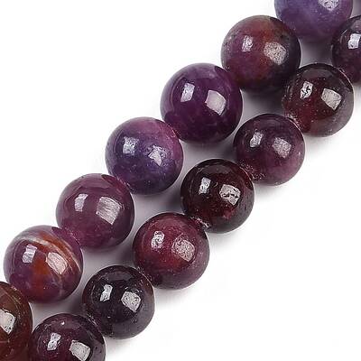 Natural Gemstone Ruby Round Beads Strands