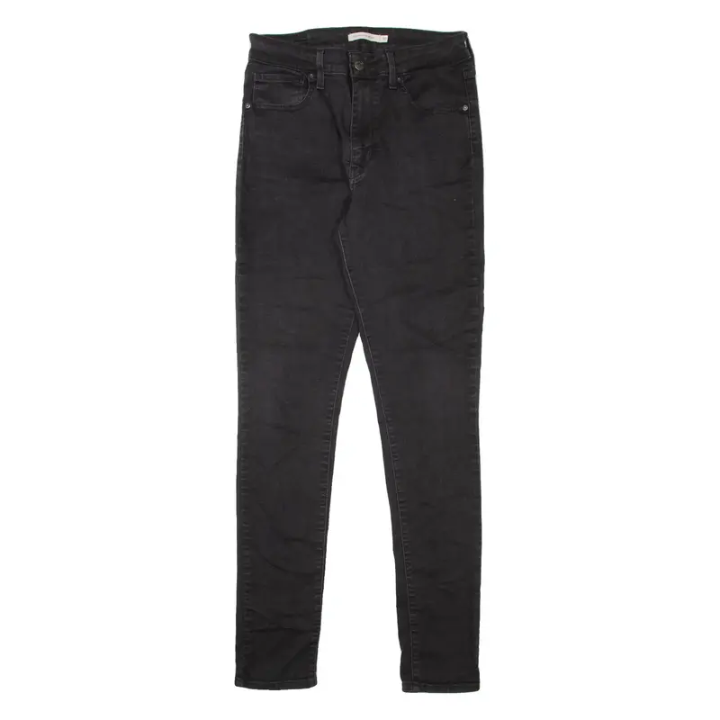 LEVI'S 721 High Rise Womens Jeans Black Slim Skinny W27 L32