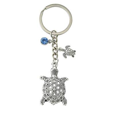 Alloy Rhinestone Keychain
