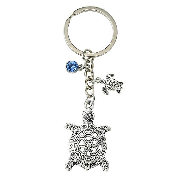 Alloy Rhinestone Keychain