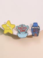 Cute Cartoon Star Design Brooch, Fashion Alloy Badge for Clothes & Hat & Backpack Decor, Trendy All-match & Exquisite Accesso...