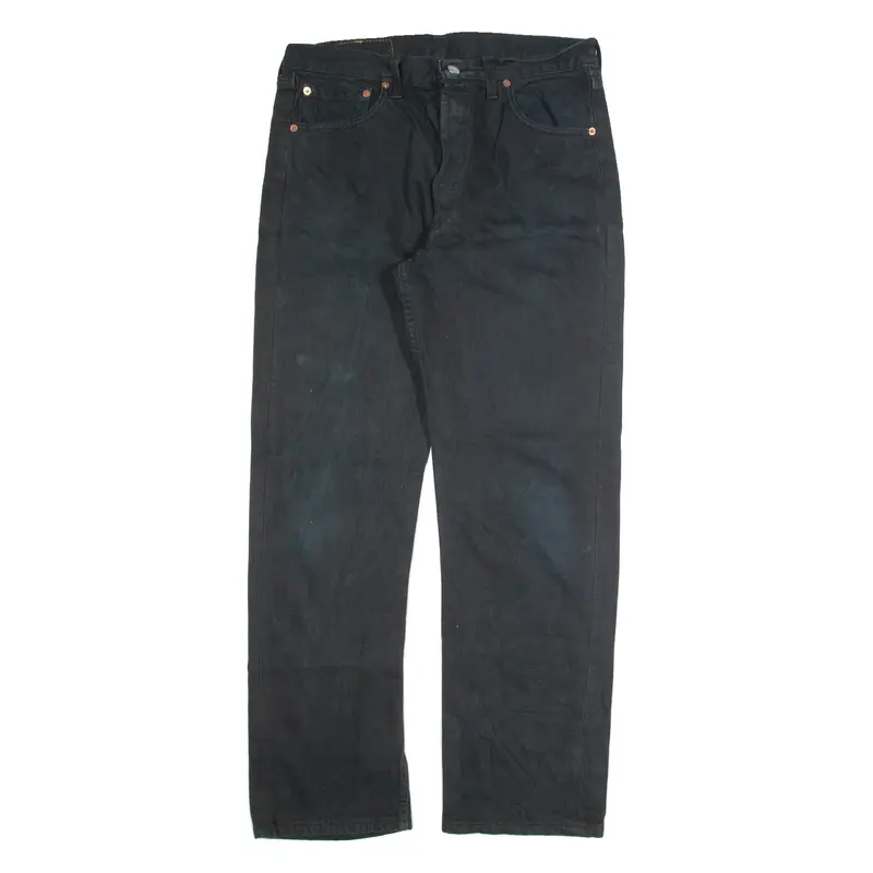 LEVI'S 501 Jeans Mens Black Regular Straight 90s W34 L30