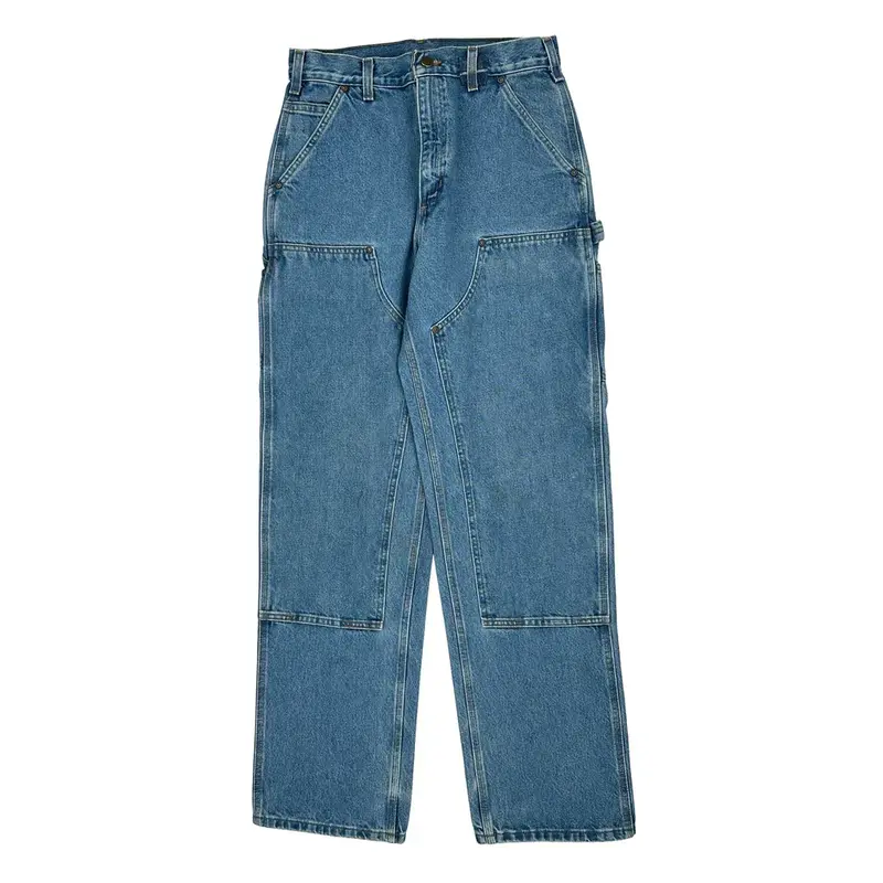 Carhartt Double Knee Carpenter Jeans - 30W 33L Blue Cotton