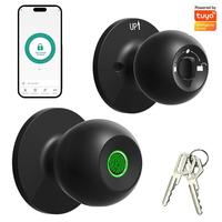 Smart Fingerprint Door Lock, Smart Lock with Anti-theft Function, Intelligent Door Handle with App Suitable for Rooms, Office...