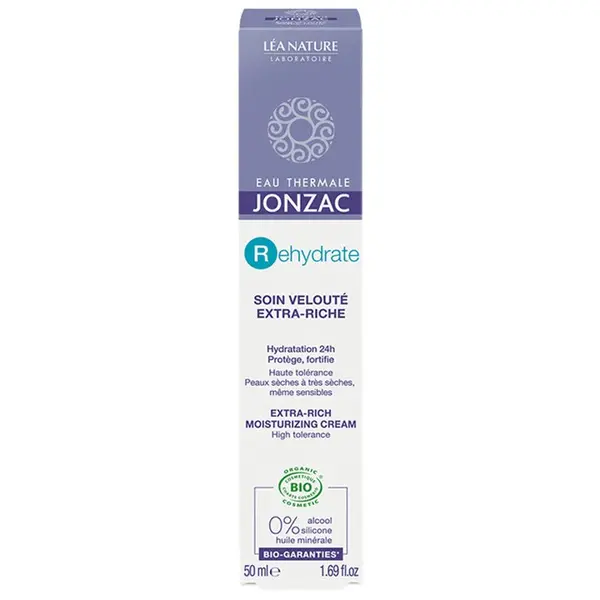 Eau Thermale Jonzac - Rehydrate - Extra-rich ORGANIC velvety care 50ml
