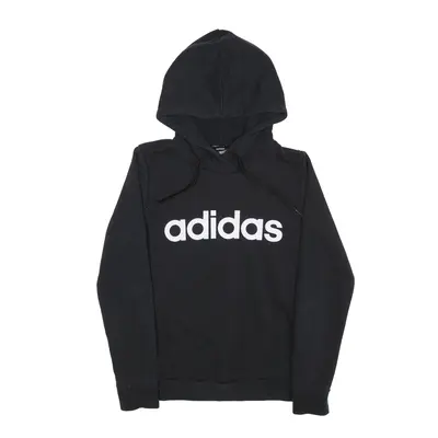 ADIDAS Hoodie Black Pullover Womens XS
