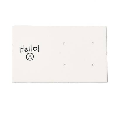 Rectangle Paper Earring Stud Display Cards