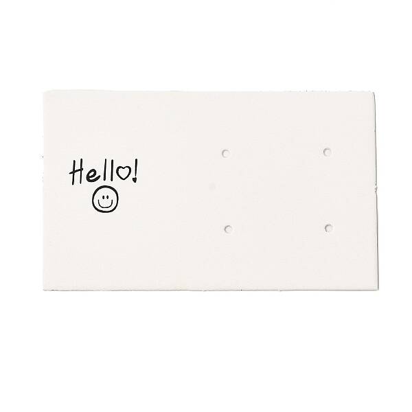 Rectangle Paper Earring Stud Display Cards