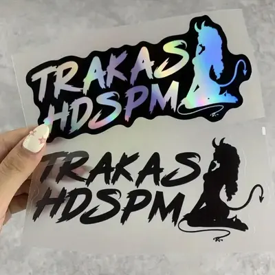 TRAKAS HDSPM Letter Pattern Car Sticker, Waterproof & Sunproof Car Decal, Universal Car Exterior Decoration Accessories for ...