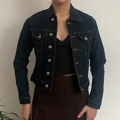 Boosley Jean Station Denim Jacket - Small Blue Cotton