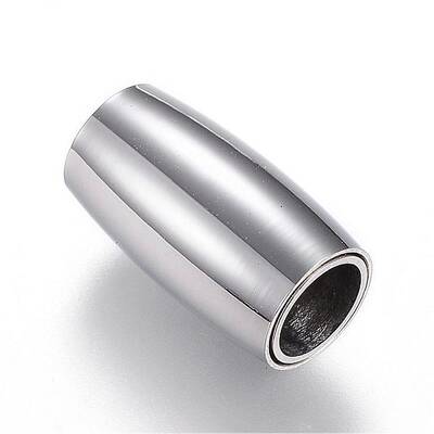 Tarnish Resistant 304 Stainless Steel Magnetic Clasps with Glue-in Ends