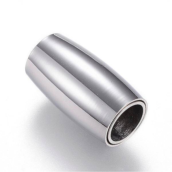 Tarnish Resistant 304 Stainless Steel Magnetic Clasps with Glue-in Ends