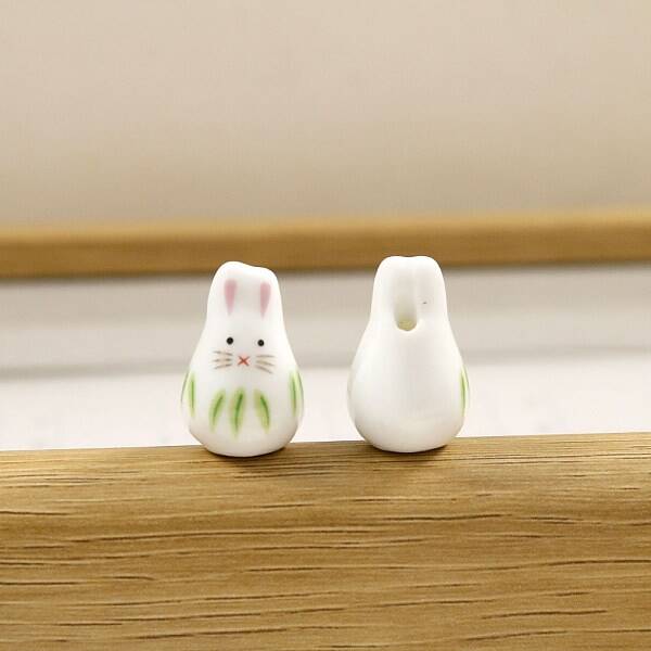 Handmade Porcelain Beads with Cartoon Painted