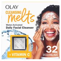 Olay Cleansing Melts + Vitamin C - Gentle Toning and Refreshing Face Wash, 32 Count