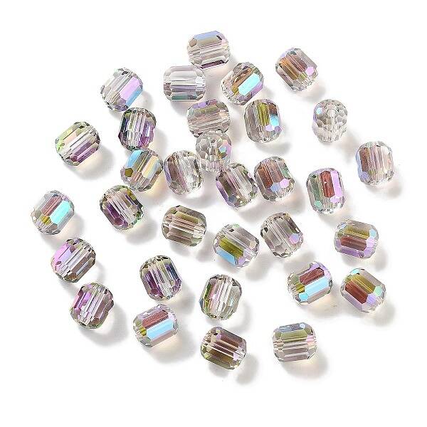 Electroplate Column Glass Beads