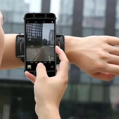 Rotatable Wristband Phone Holder, Adjustable Wristband Phone Holder, Sports Arm Band Phone Holder For Outdoor Running Cycling...