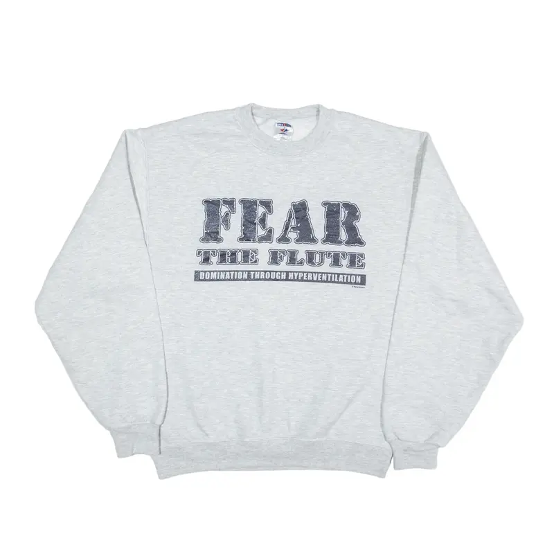 JERZEES Fear The Flute Sweatshirt Grey Mens S