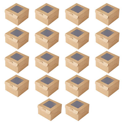 Square Kraft Paper Storage Gift Boxes