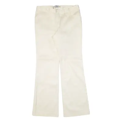 HEINE Striped Womens Trousers Beige Regular Bootcut 90s W30 L32